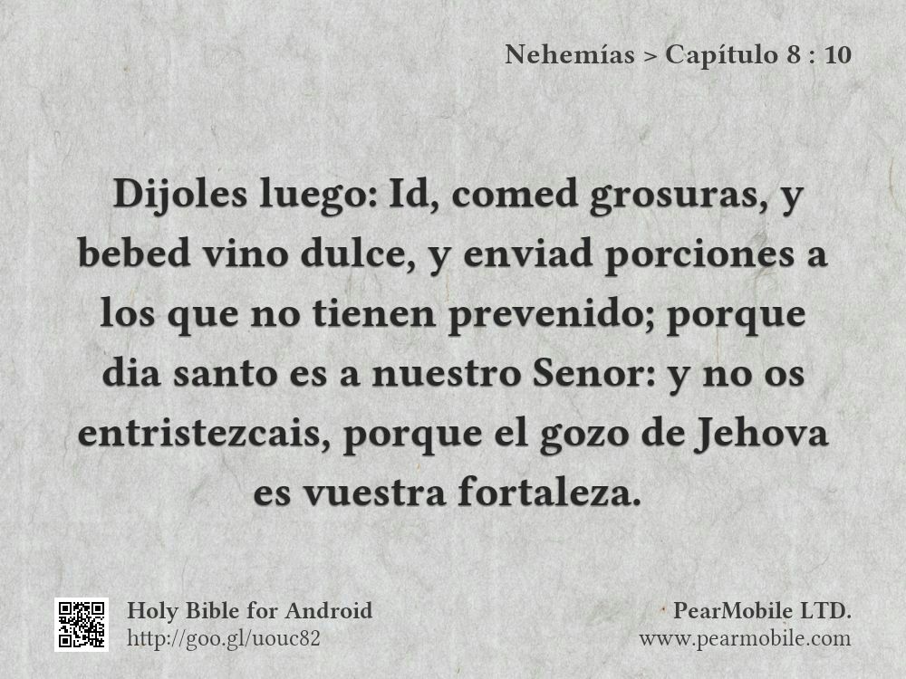 Nehemías, Capítulo 8:10